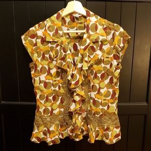 Ruffles Button Up Blouse